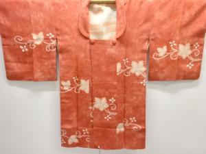 絞り 花唐草模様ロング道行コート